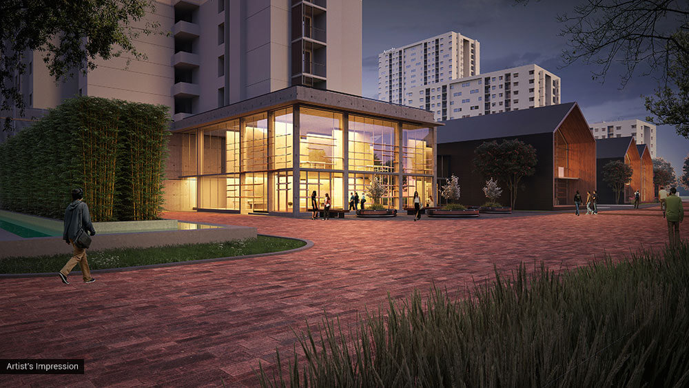 Assetz Marq clubhouse and arrival court